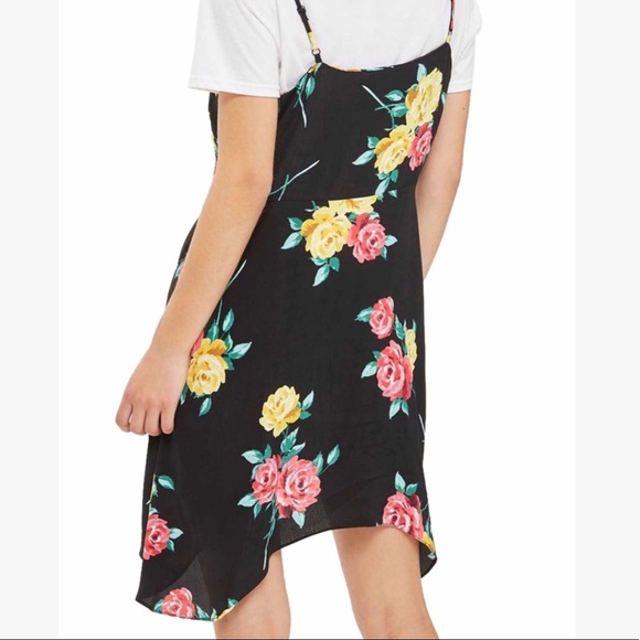 NWT Topshop petite button floral slip dress - Picture 4 of 8